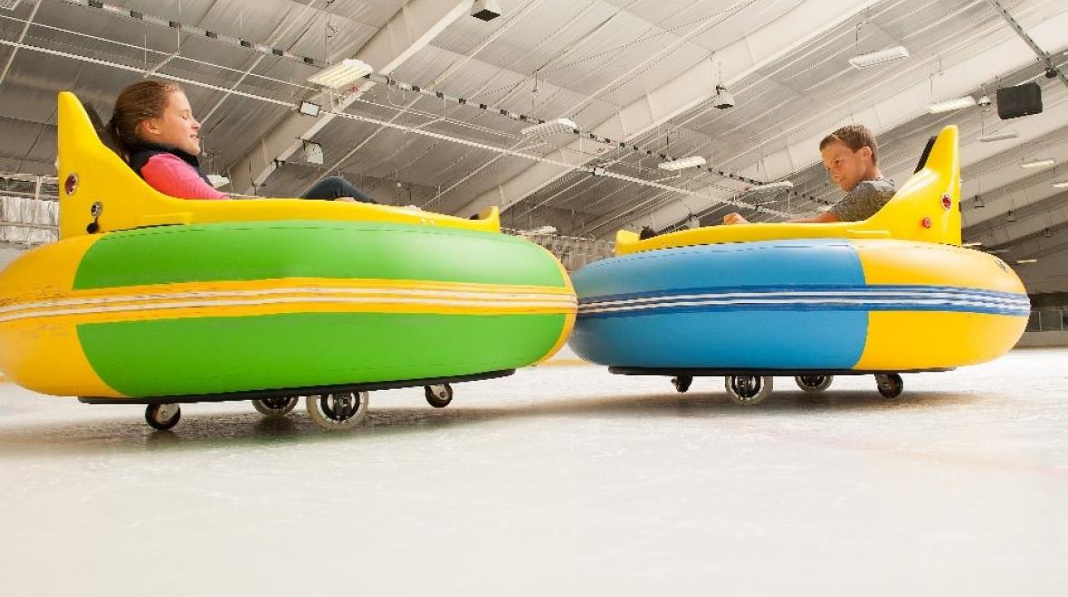 UltraFun Ice Bumper Cars at Sprinker Recreation Center in